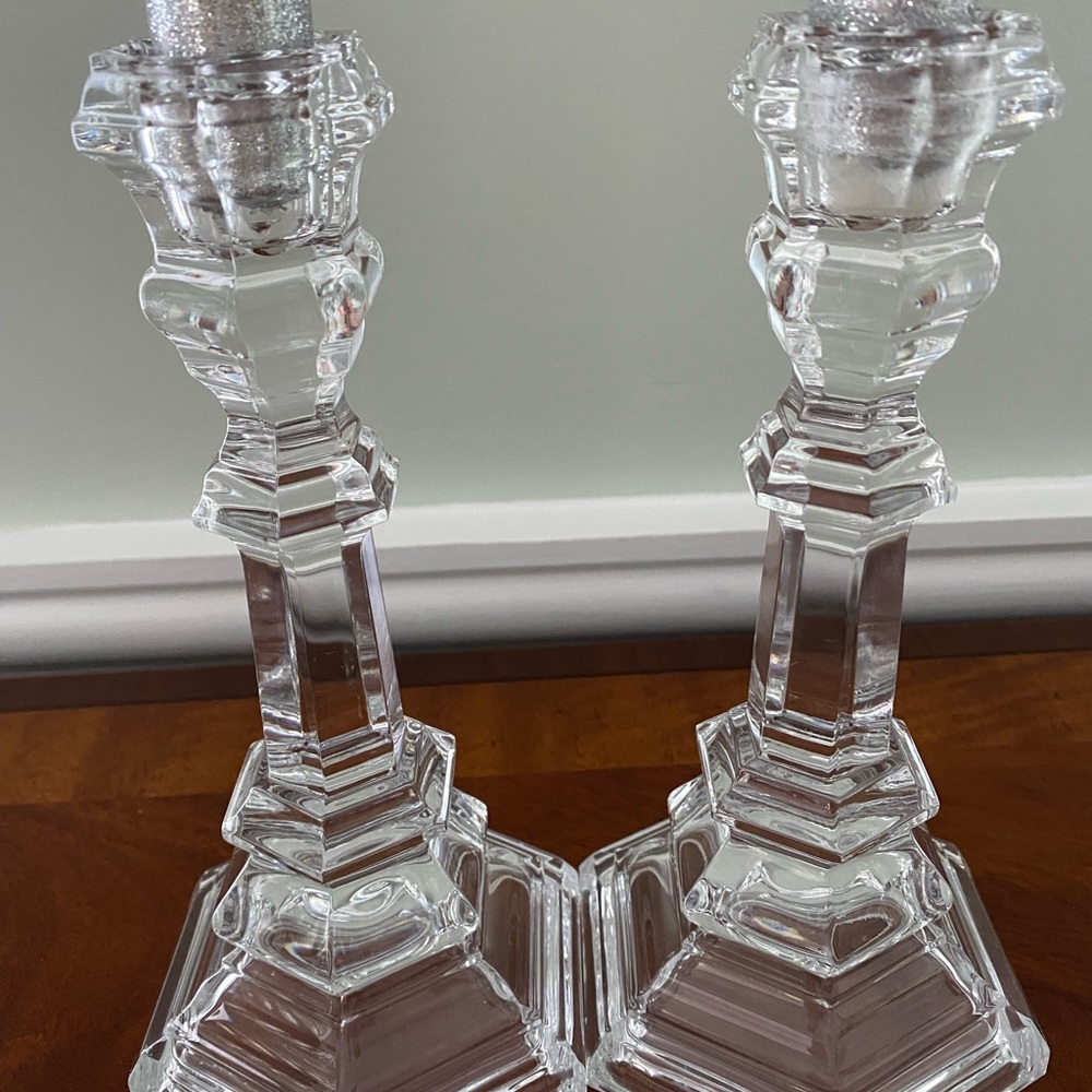 Tiffany vintage set of 2 Plymouth 8 inch candlesticks. - Picture 4 of 6